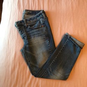 American eagle cropped boyfriend jeans